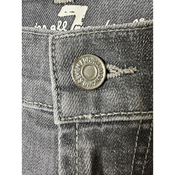 7 For All Mankind Jeans THE STRAIGHT, Black Size 38x33 - Picture 6 of 14